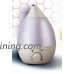 Rainbow Cool Mist Ultrasonic Humidifier  Aroma Oil Diffuser  Premium Humidifying Unit  Whisper Quiet Operation  2.8 Liters  7 Color LED Night Light Function - B072N4NHNL